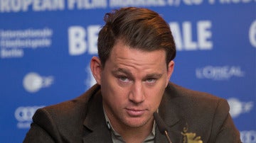 Channing Tatum en una rueda de prensa