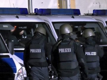 Imagen de archivo de agentes de la policía alemana