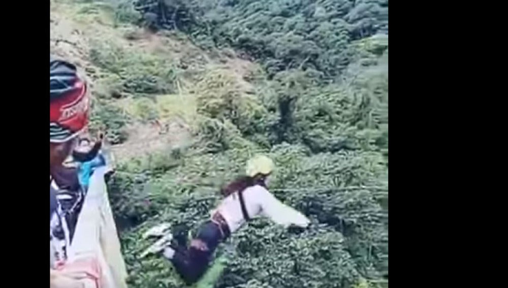 Accidente de puenting