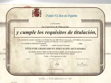 Frame 13.89777 de: Los alumnos tendrán que "cumplir los requisitos" para obtener el título de la ESO Frame 13.89777 de: Los alumnos tendrán que "cumplir los requisitos" para obtener el título de la ESO