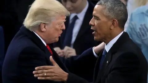 Donald Trump y Barack Obama Donald Trump y Barack Obama