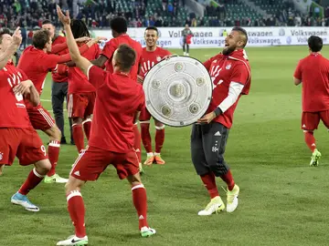 El Bayern de Múnich festeja su Bundesliga El Bayern de Múnich festeja su Bundesliga