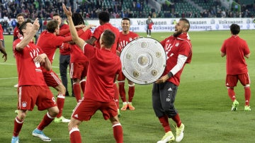 El Bayern de Múnich festeja su Bundesliga