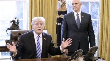 Donald Trump en el Despacho Oval
