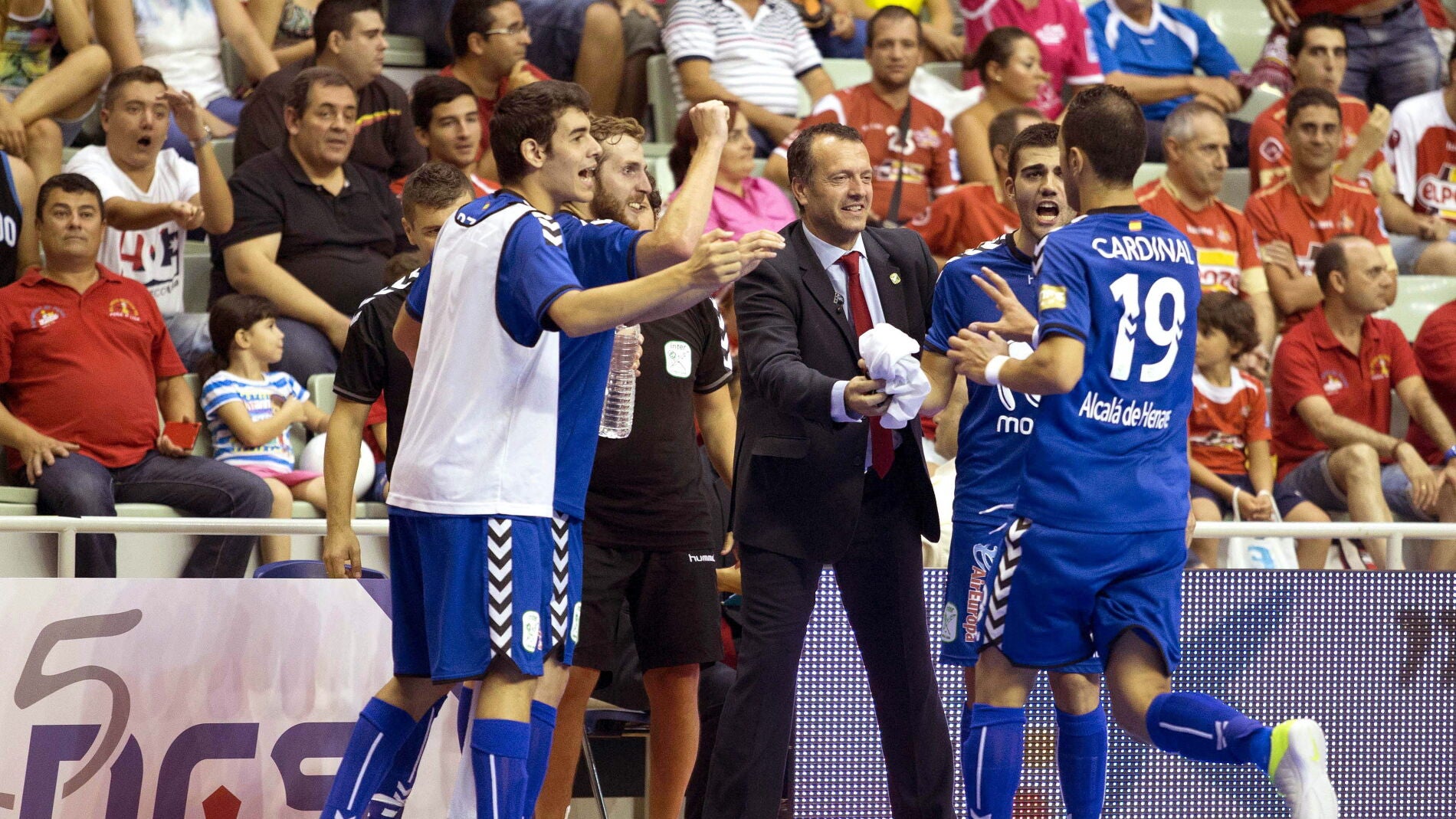 Los jugadores de Inter Movistar celebran su triunfo