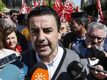 El portavoz de la gestora socialista, Mario Jiménez El portavoz de la gestora socialista, Mario Jiménez