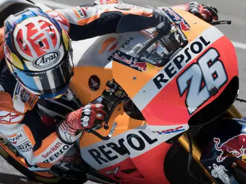 Dani Pedrosa, en su Honda Dani Pedrosa, en su Honda