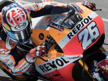Dani Pedrosa, en su Honda Dani Pedrosa, en su Honda