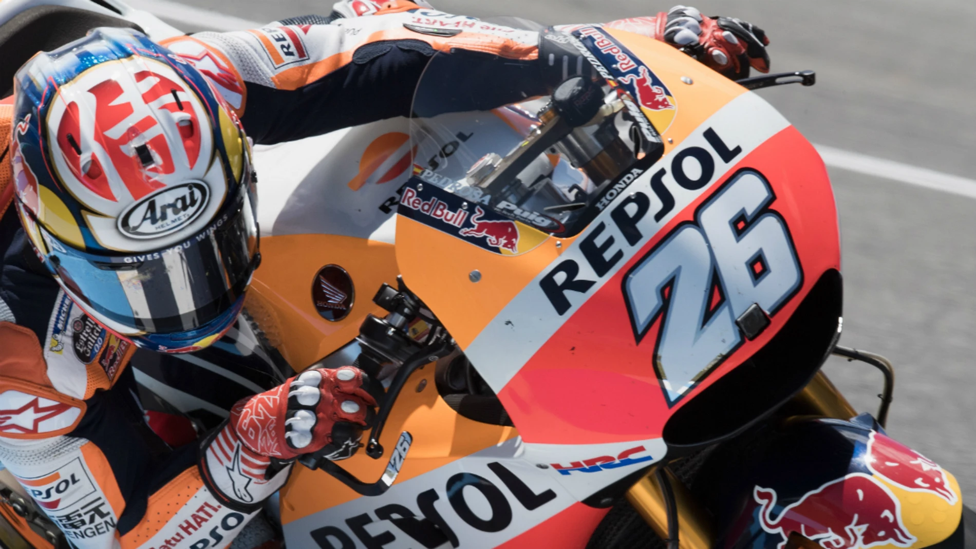 Dani Pedrosa, en su Honda Dani Pedrosa, en su Honda