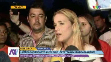 Tintori visita en la cárcel a Leopoldo López y asegura que 