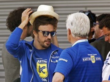 Fernando Alonso, durante un evento