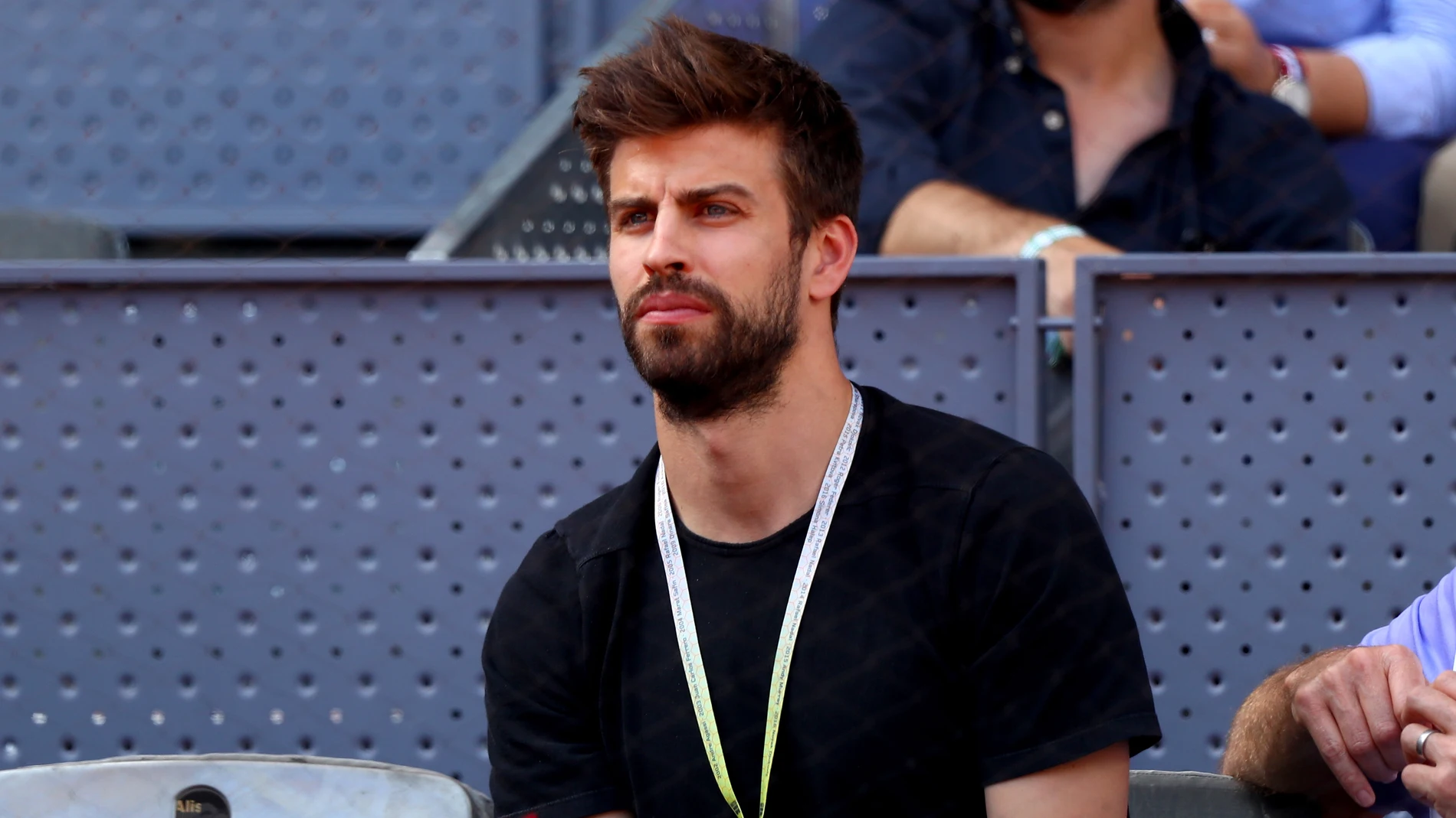 Gerard Piqué, en la Caja Mágica Gerard Piqué, en la Caja Mágica