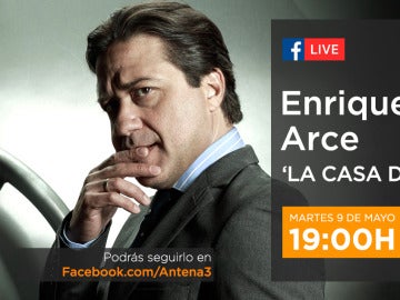 Enrique Arce estará en directo en Facebook Live