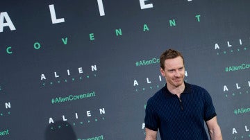 Michael Fassbender en su visita a Madrid