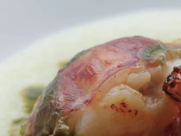 Sopa acidulada de bogavante y pomelo Sopa acidulada de bogavante y pomelo