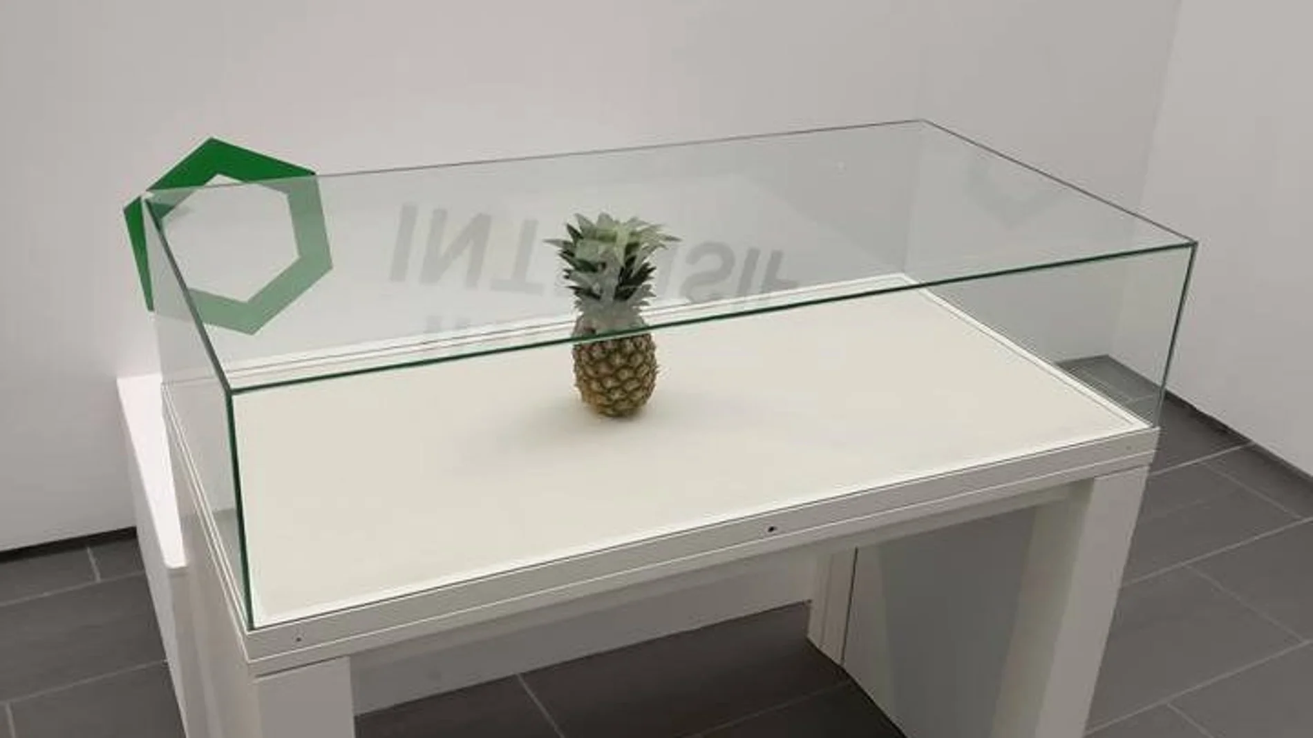 La piña que acabó formando parte de la exposición La piña que acabó formando parte de la exposición