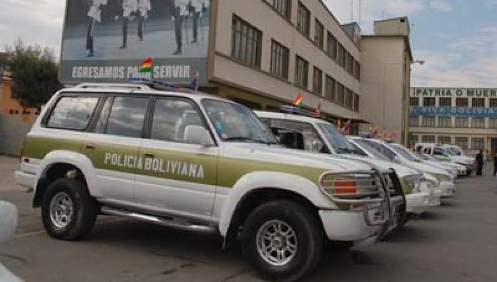 Coche de policía en Bolivia