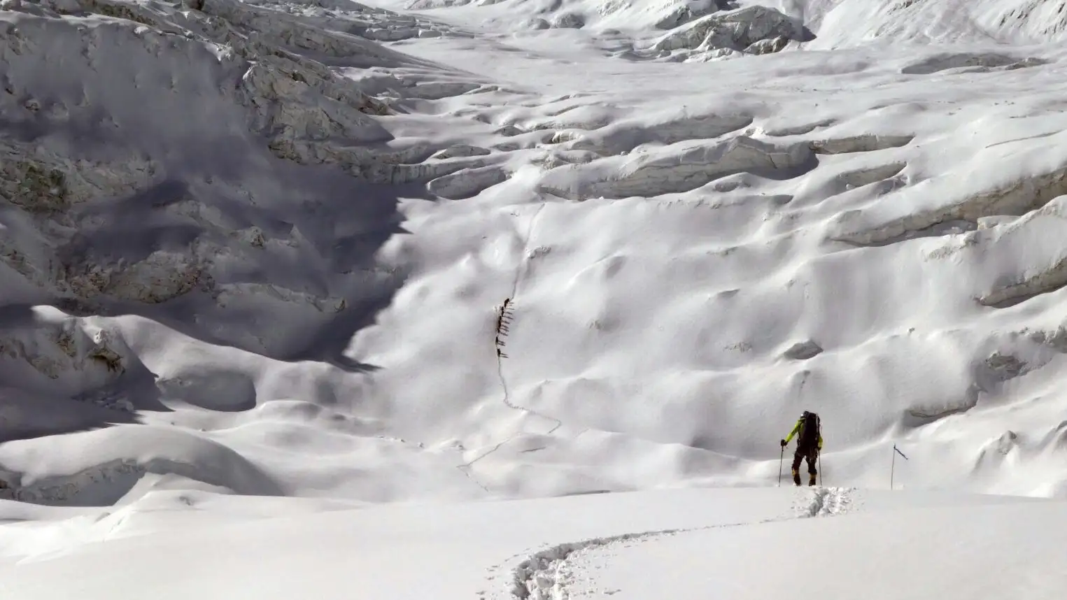 Imagen del Dhaulagiri, en el reto de Carlos Soria.