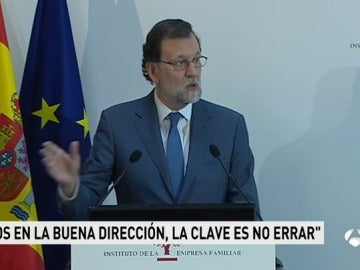 Mariano Rajoy en rueda de prensa