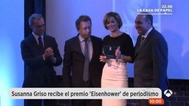 Susanna Griso ya es Premio Eisenhower de Periodismo por su compromiso con la libertad de expresión