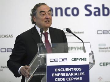 El presidente de la CEOE, Juan Rosell