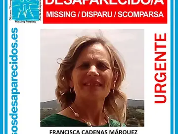 Francisca Cadenas Márquez, la mujer desaparecida Francisca Cadenas Márquez, la mujer desaparecida