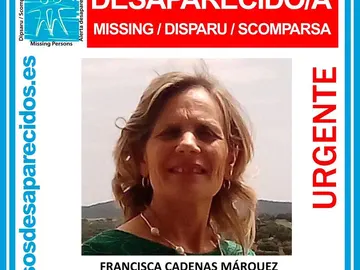 Francisca Cadenas Márquez, la mujer desaparecida Francisca Cadenas Márquez, la mujer desaparecida