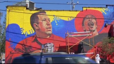 Destruyen un mural de Hugo Chávez en Nueva York