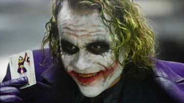 Heath Ledger en 'El caballero oscuro' Heath Ledger en 'El caballero oscuro'