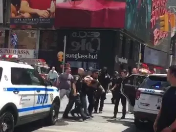 Detenido tras el atropello en Times Square Detenido tras el atropello en Times Square