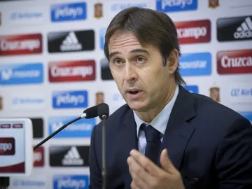 Julen Lopetegui, en rueda de prensa Julen Lopetegui, en rueda de prensa