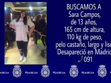 Desaparecida una joven de 13 años en Madrid