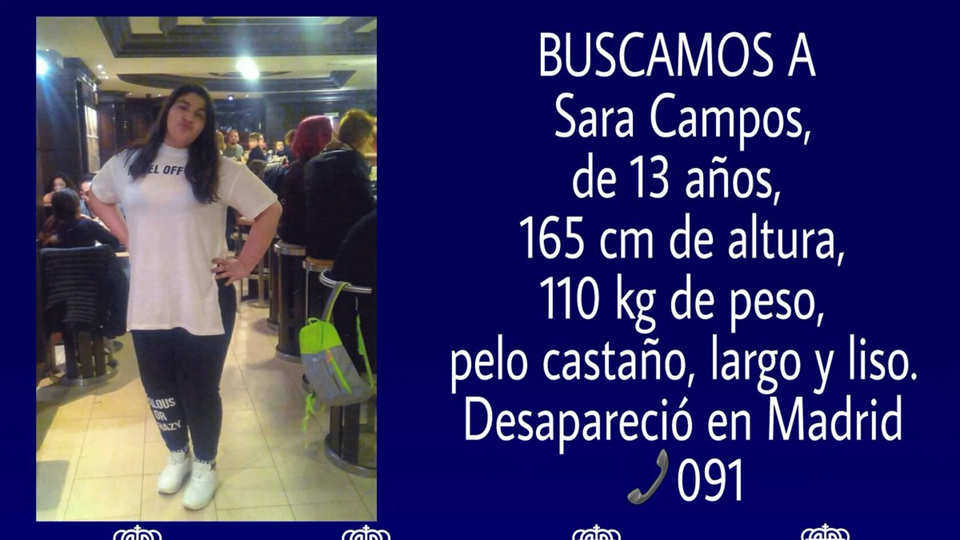 Desaparecida una joven de 13 años en Madrid Desaparecida una joven de 13 años en Madrid