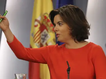 La vicepresidenta del Gobierno, Soraya Sáenz de Santamaría La vicepresidenta del Gobierno, Soraya Sáenz de Santamaría