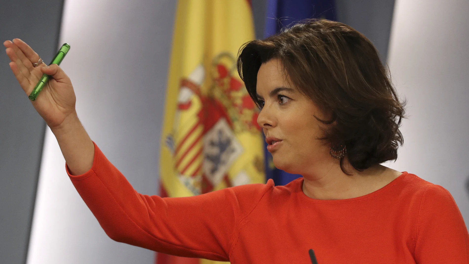 La vicepresidenta del Gobierno, Soraya Sáenz de Santamaría La vicepresidenta del Gobierno, Soraya Sáenz de Santamaría