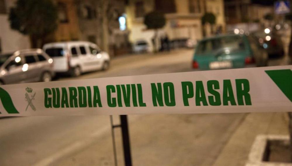 Cordón policial de la Guardia Civil