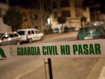 Cordón policial de la Guardia Civil