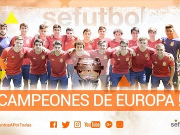 La selección española sub-17 gana el Europeo