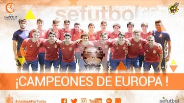 La selección española sub-17 gana el Europeo