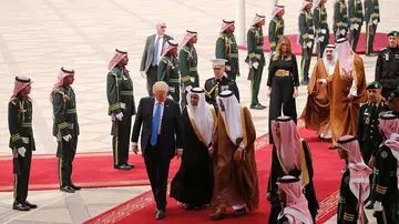 Llegada de Donald Trump a Arabia Saudí Llegada de Donald Trump a Arabia Saudí