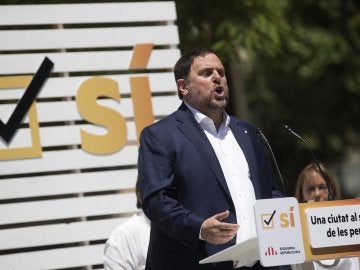 Oriol Junqueras en el primer acto de campaña por el si a la independecia