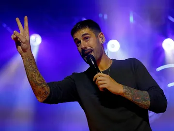 Melendi durante su concierto en Madrid Melendi durante su concierto en Madrid