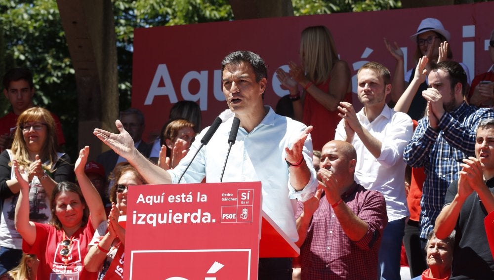 Pedro Sánchez, en un acto en Madrid