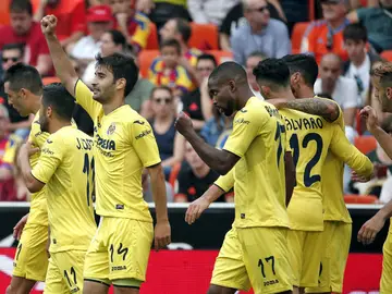 El Villarreal celebra un gol El Villarreal celebra un gol