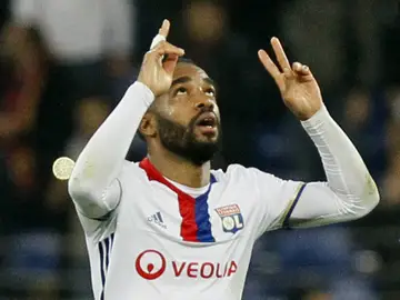 Alexandre Lacazette, del Olympique de Lyon Alexandre Lacazette, del Olympique de Lyon