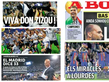 Las portadas de los medios internacionales tras la victoria del Real Madrid en la Liga Las portadas de los medios internacionales tras la victoria del Real Madrid en la Liga