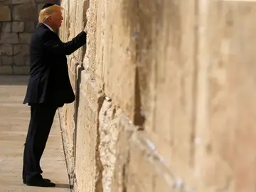 Donald Trump en el Muro de las Lamentaciones Donald Trump en el Muro de las Lamentaciones