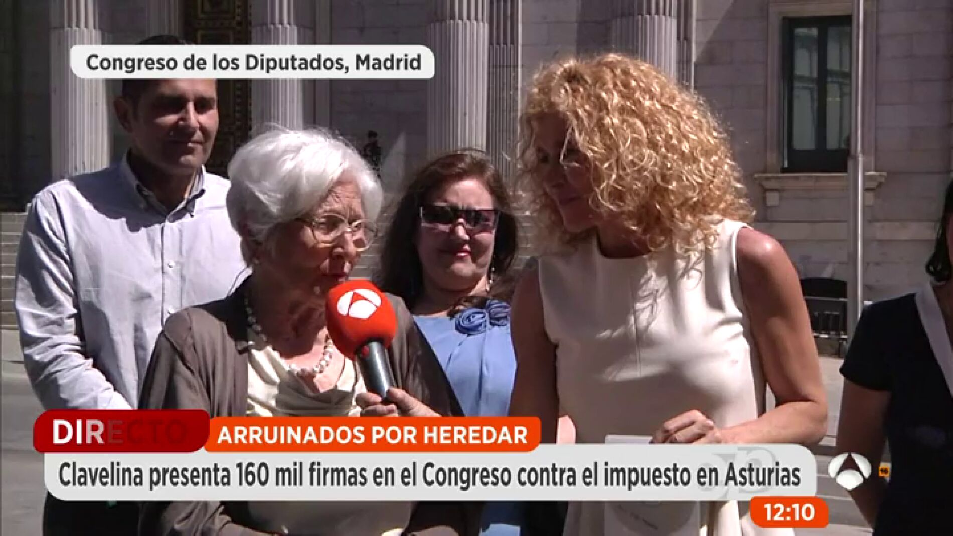 Frame 30.007665 de: Clavelina Garc&iacute;a anima a los j&oacute;venes a unirse a la lucha contra el impuesto de sucesi&oacute;n: "Son los grandes perjudicados"