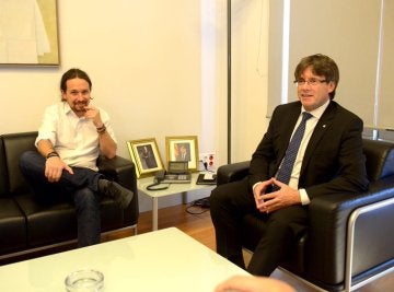 Iglesias con Puigdemont