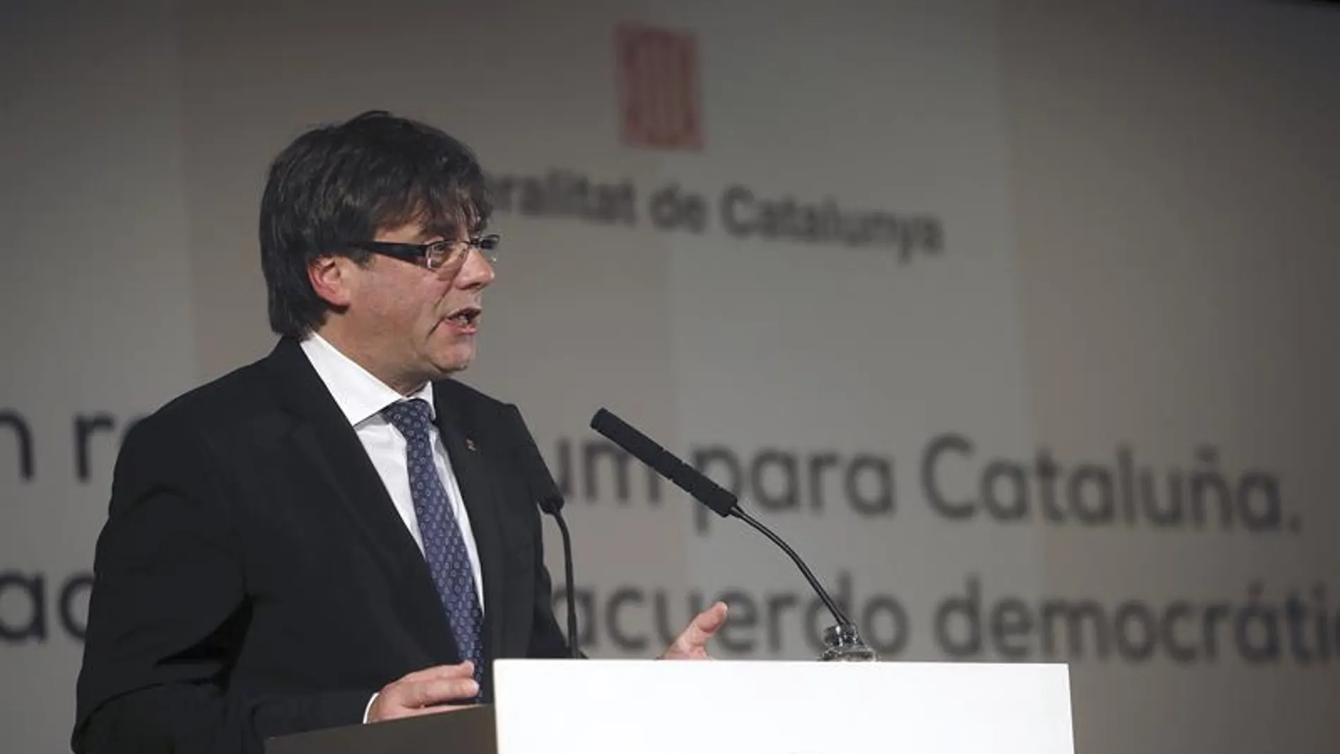 El presidente de Cataluña, Carles Puigdemont El presidente de Cataluña, Carles Puigdemont